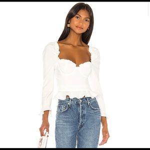 Majorelle Corie Top White NWT